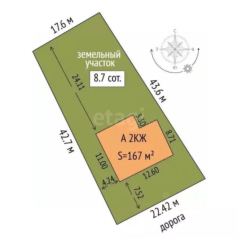 Дом в Тюменская область, Тюменский муниципальный округ, с. Гусево ул. ... - Фото 2