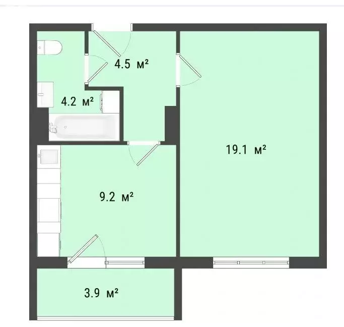 1-комнатная квартира: Омск, 4-й Амурский проезд, 13 (37 м) - Фото 0