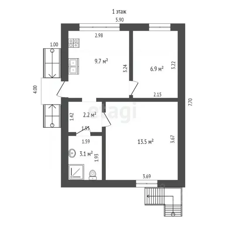 Дом в Крым, Ялта муниципальный округ, Симеиз пгт ул. Константина ... - Фото 2