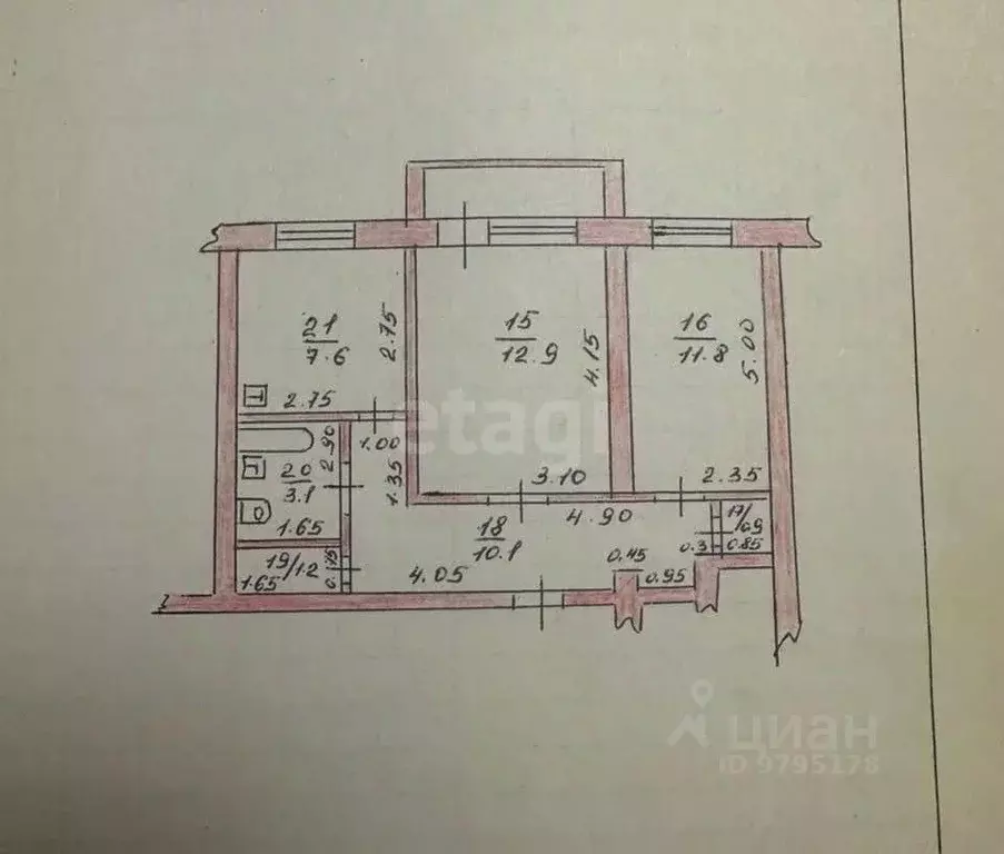 2-к кв. Татарстан, Лаишевский район, с. Габишево Октябрьская ул., 5 ... - Фото 2