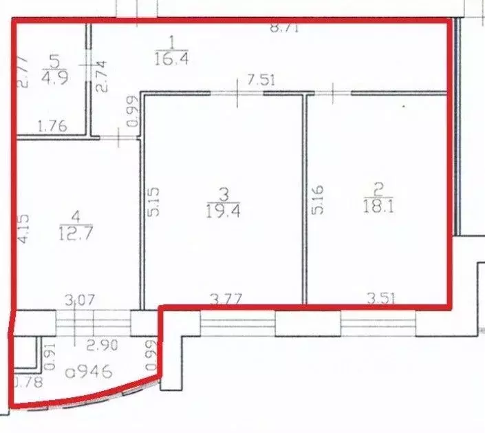 2-к кв. Рязанская область, Рязань Вишневая ул., 21 (71.5 м) - Фото 1