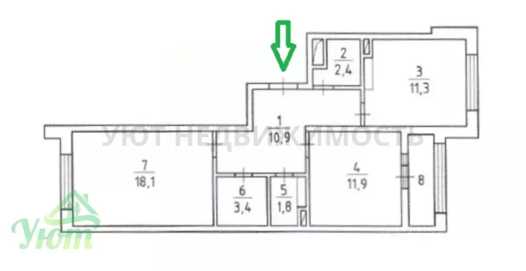 2-к кв. Московская область, Жуковский ул. Гагарина, 62 (59.8 м) - Фото 1