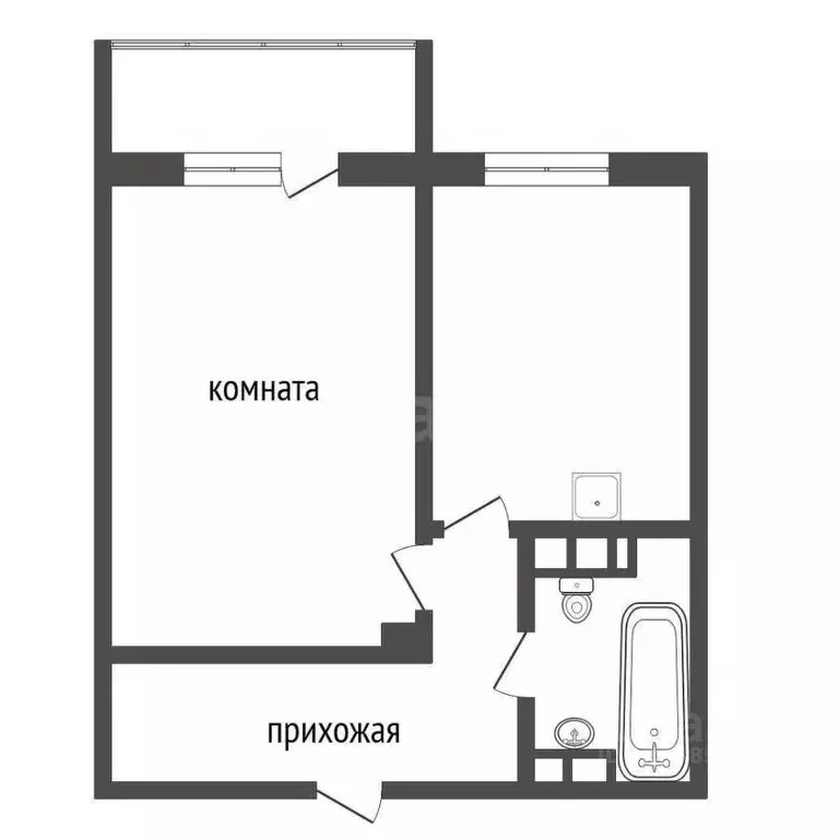 1-к кв. Красноярский край, Красноярск ул. Петра Подзолкова, 21 (37.1 ... - Фото 1