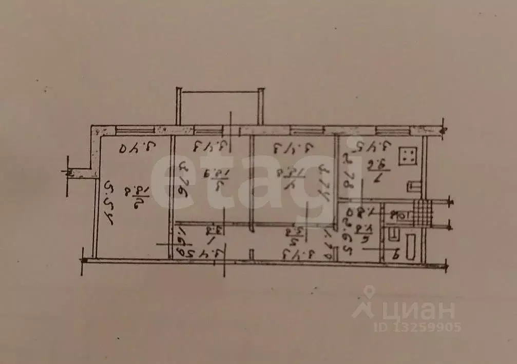 3-к кв. Липецкая область, Липецк ул. А.Г. Стаханова, 22А (74.0 м) - Фото 1