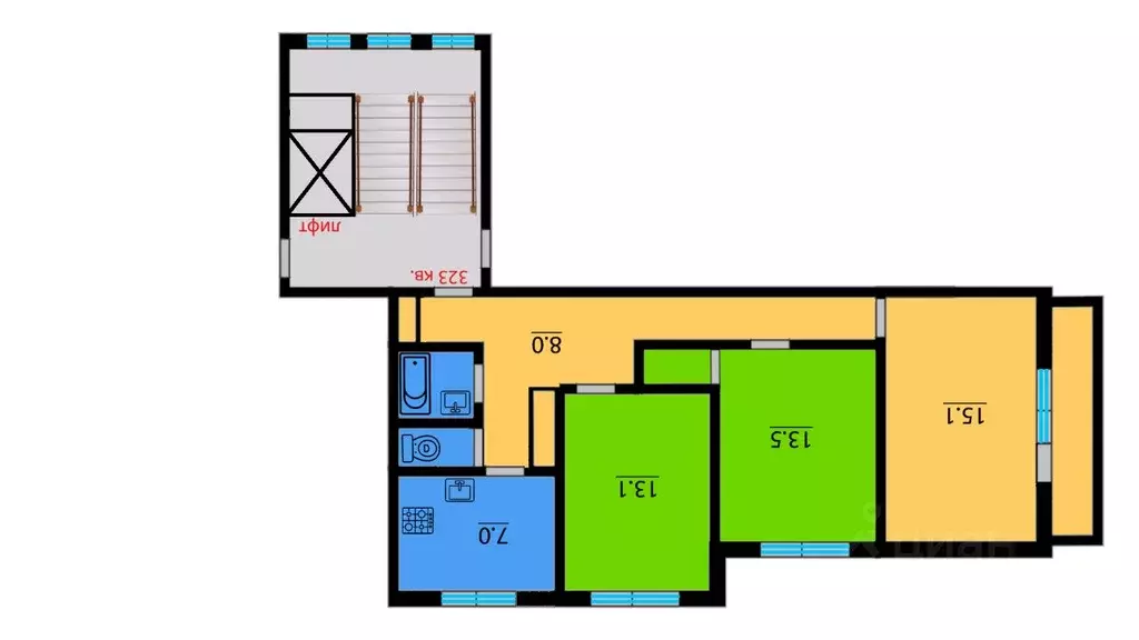 Комната Санкт-Петербург Будапештская ул., 114 (26.0 м) - Фото 2