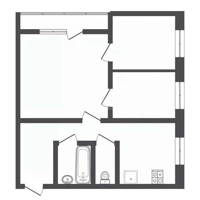 3-к кв. Тульская область, Киреевск ул. Чехова, 4 (51.0 м) - Фото 2