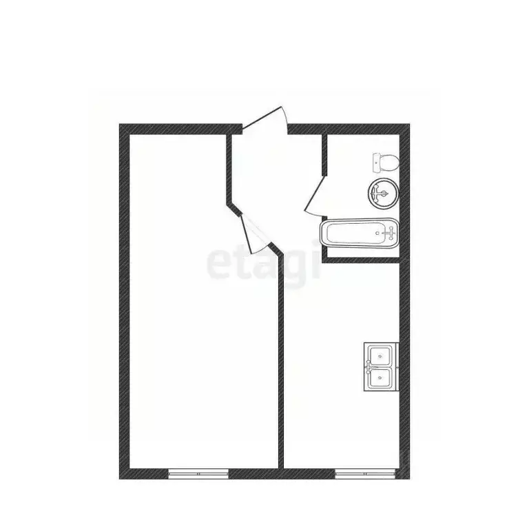 1-к кв. Костромская область, Кострома ул. Радиозаводская, 62 (34.1 м) - Фото 1