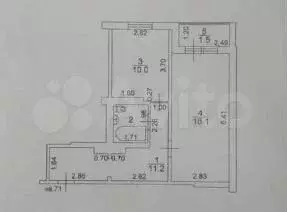 1-к. квартира, 42,7 м, 4/10 эт. - Фото 0