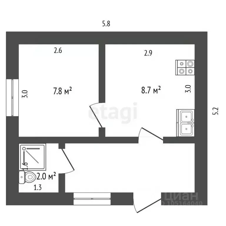 Дом в Крым, Ленинский район, Мысовское с/пос, Маяк СНТ ул. Угловая (25 ... - Фото 2