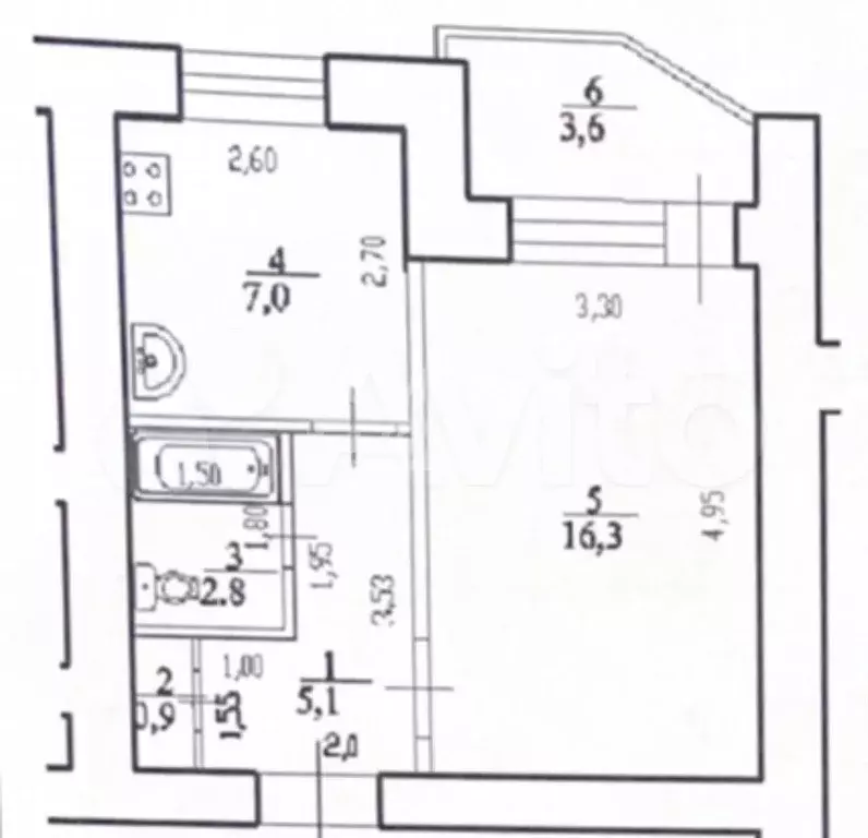 1-к. квартира, 32,1 м, 13/13 эт. - Фото 0
