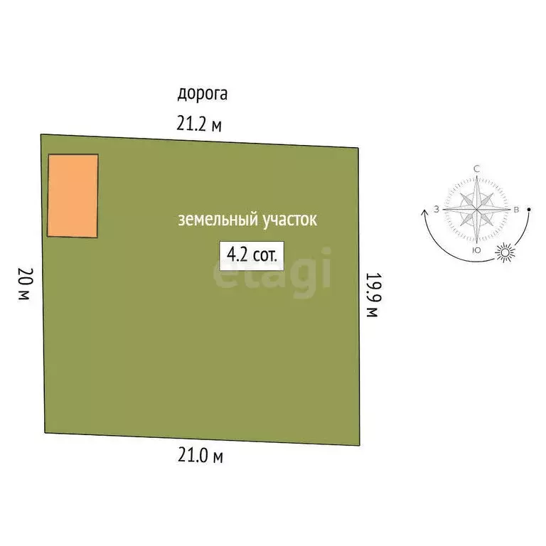 Дом в Тюмень, СНТ Подорожник, Северная улица (20 м) - Фото 1