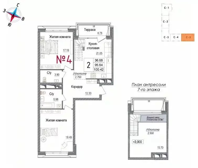 2-к кв. Московская область, Наро-Фоминск ул. Володарского, 10 (100.42 ... - Фото 0