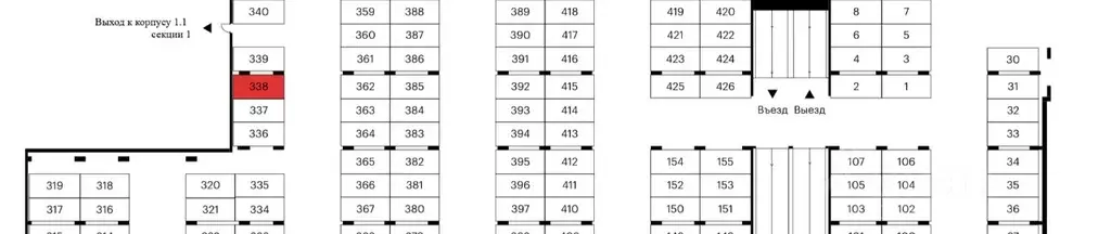 Гараж в Москва Кронштадтский бул., 9к3 (14 м) - Фото 2