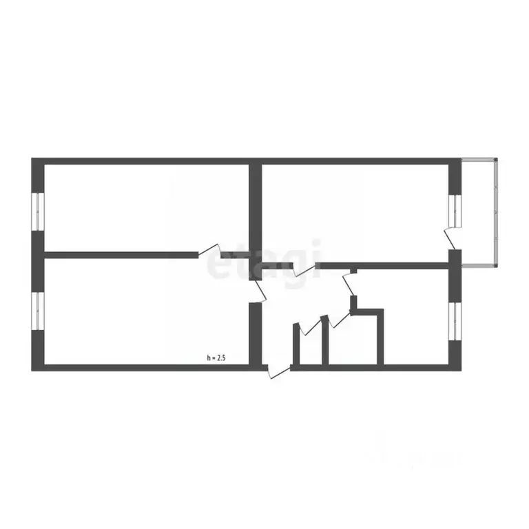 3-к кв. Кемеровская область, Кемерово ул. Сибиряков-Гвардейцев, 11 ... - Фото 2