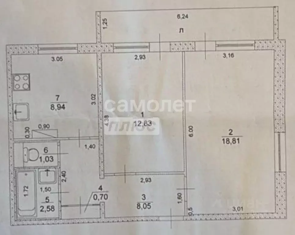 2-к кв. Ульяновская область, Ульяновск ул. Рябикова, 71 (52.9 м) - Фото 1