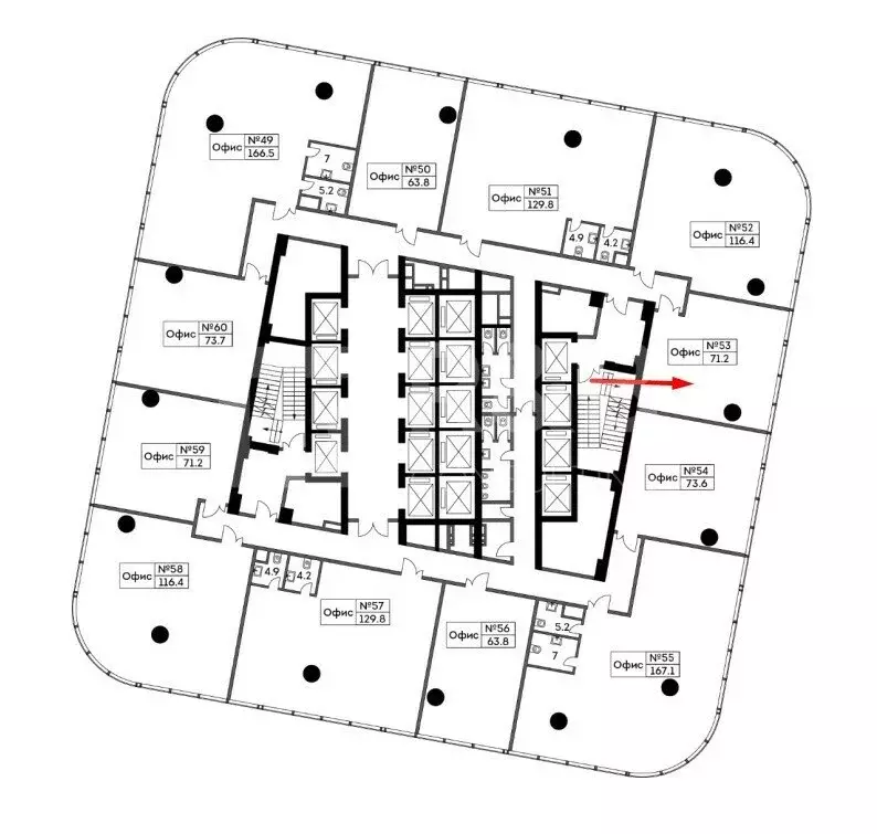 Офис (71.2 м) - Фото 1