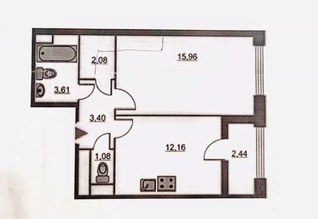 1-к кв. Санкт-Петербург Планерная ул., 89 (38.5 м) - Фото 1
