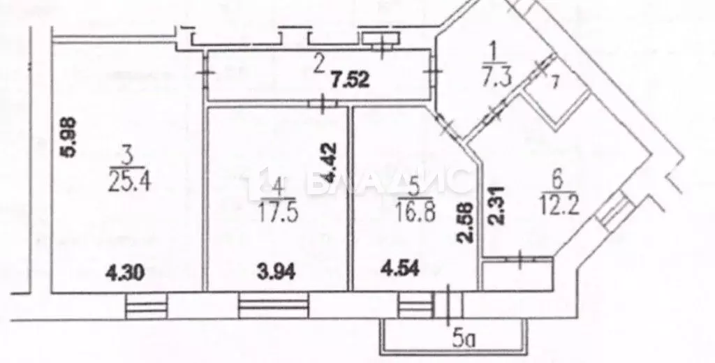 3-к кв. Москва Новорязанская ул., 16/11С1 (92.0 м) - Фото 1