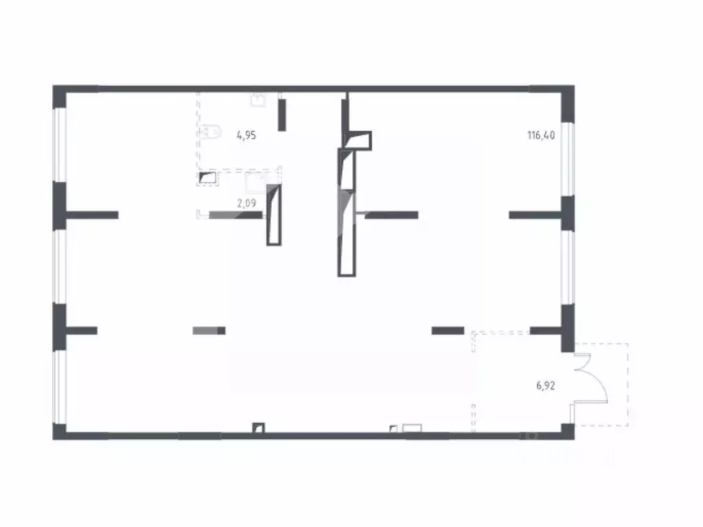 Помещение свободного назначения в Москва пер. Любучанский, 1к2 (130 м) - Фото 2