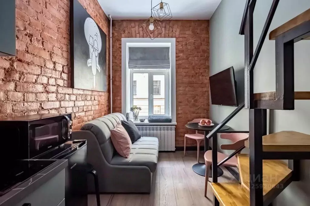 Студия Санкт-Петербург Гатчинская ул., 2/54 (19.0 м) - Фото 1