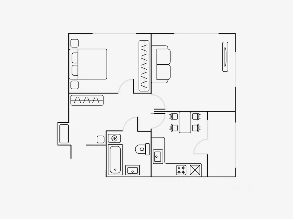 2-к кв. Москва ул. Берзарина, 30 (59.0 м) - Фото 1