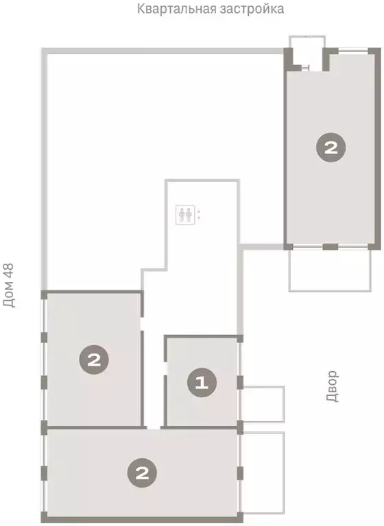 2-комнатная квартира: Новосибирск, Большевистская улица, с49 (68.43 м) - Фото 1