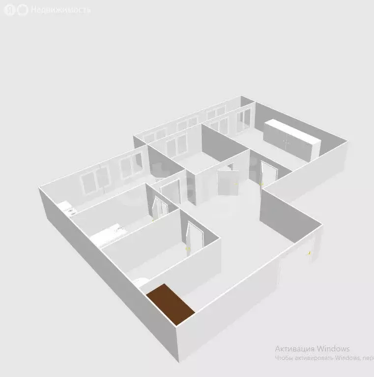 2-комнатная квартира: Анива, улица Гоголя, 9 (45 м) - Фото 1
