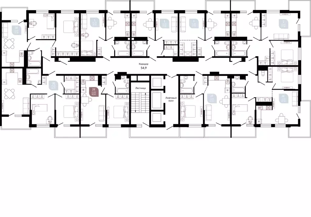 2-к кв. Краснодарский край, Краснодар ул. Конгрессная, 43 (62.9 м) - Фото 2