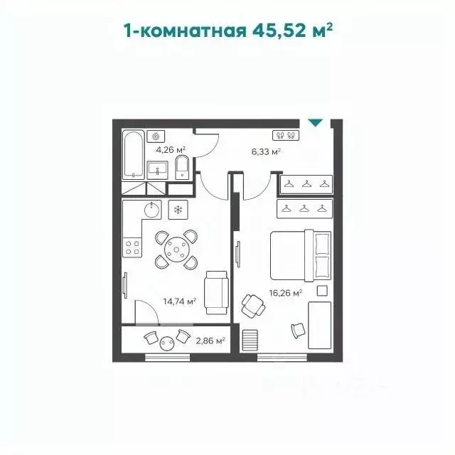 1-к кв. Нижегородская область, Нижний Новгород Анкудиновское ш., 34 ... - Фото 0