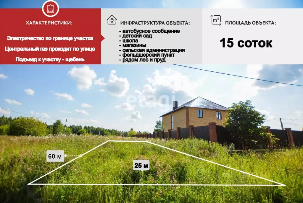 Участок в Калужская область, Бабынинский район, Утешево с/пос, с. ... - Фото 1