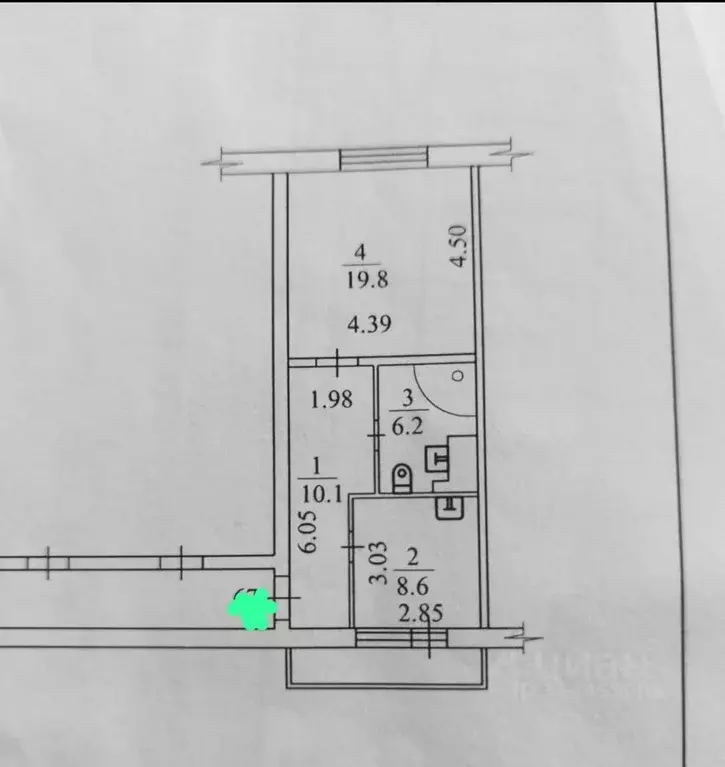 1-к кв. Новосибирская область, Новосибирск Горский мкр, 82 (44.7 м) - Фото 1