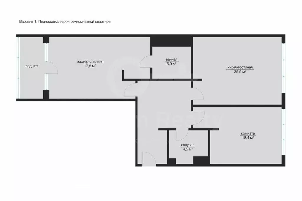 3-комнатная квартира: Москва, улица Сергея Бондарчука, 6 (101.5 м) - Фото 1