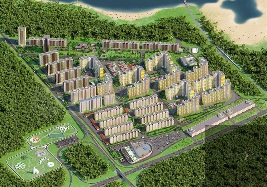 1-к. квартира, 42,9 м, 13/18 эт. - Фото 1