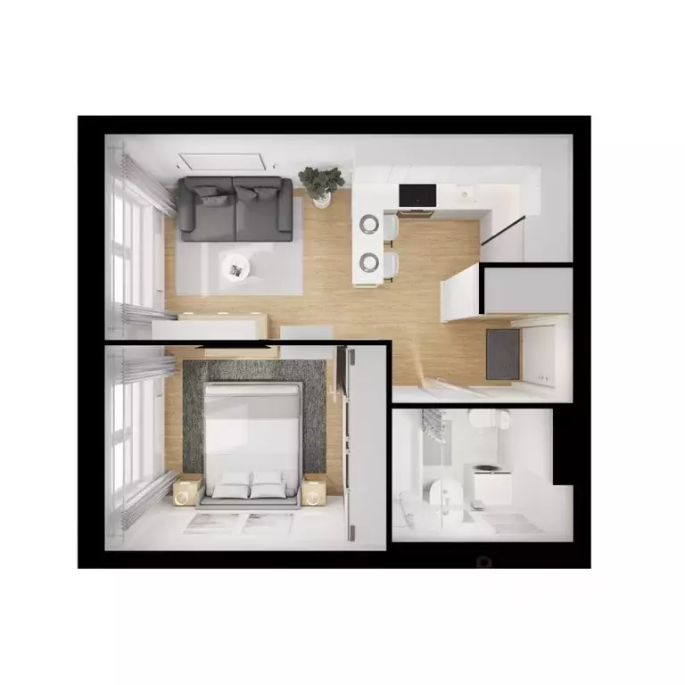 1-к кв. Ярославская область, Ярославль Волга Парк жилой комплекс, 1В ... - Фото 2