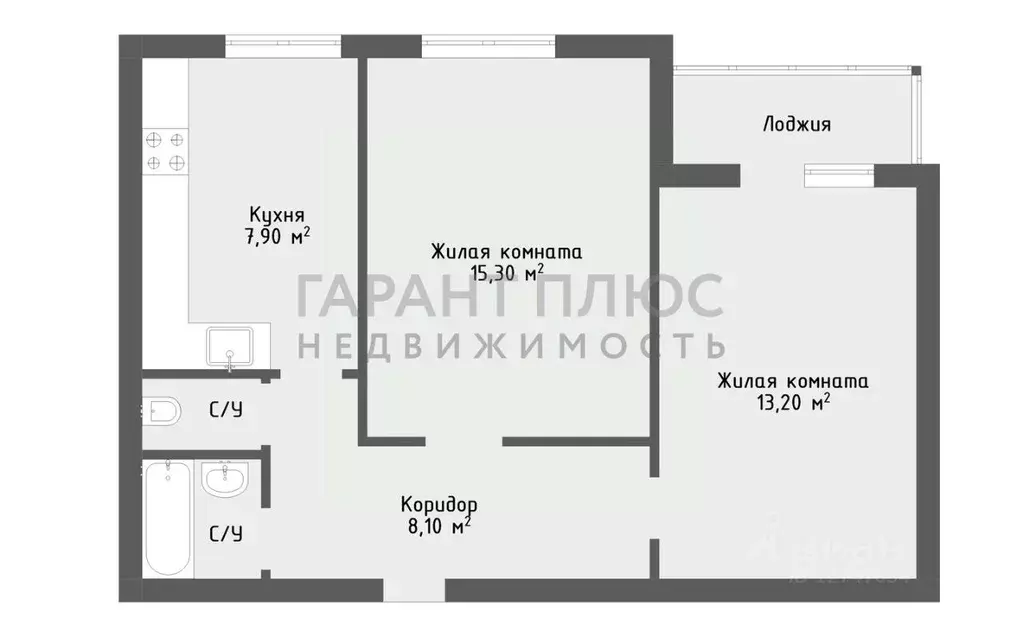 2-к кв. Липецкая область, Липецк ул. П.И. Смородина, 2 (50.0 м) - Фото 2