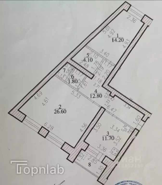 2-к кв. Чувашия, Чебоксары просп. Максима Горького, 12 (76.4 м) - Фото 2