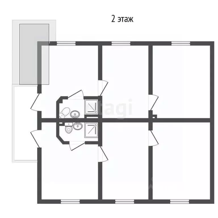 Дом в Крым, Феодосия муниципальный округ, с. Ближнее ул. Речная (146 ... - Фото 2
