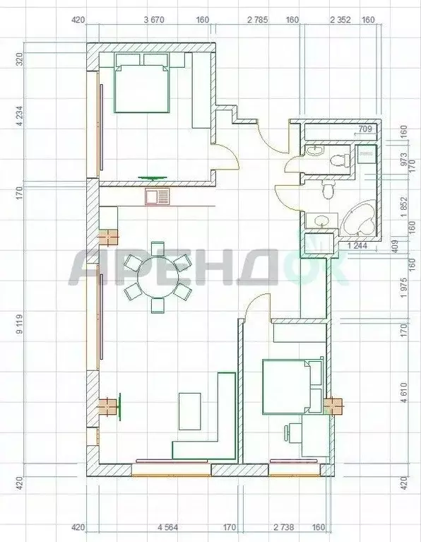 3-к кв. Москва Мосфильмовская ул., 74Б (100.0 м) - Фото 2