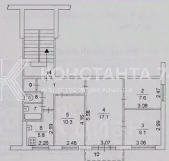 4-к кв. Челябинская область, Челябинск ул. Шаумяна, 85 (61.2 м) - Фото 2