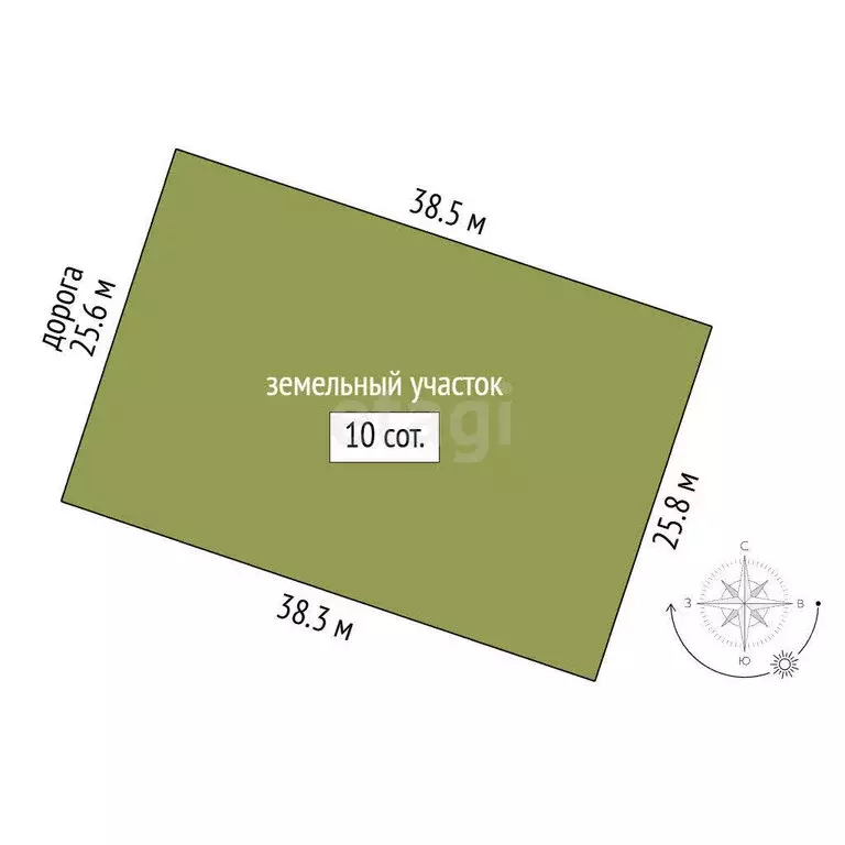 Участок в посёлок Омский (10 м) - Фото 1