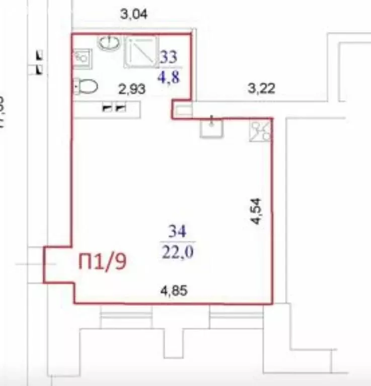 Квартира-студия: Нижний Новгород, Агрономическая улица, 134 (26.8 м) - Фото 0