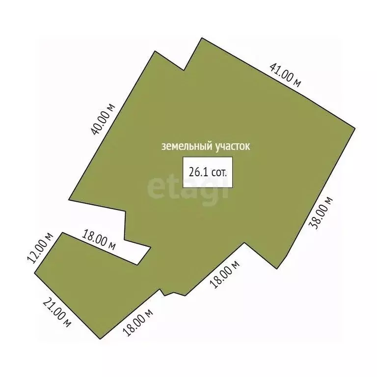 Участок в Амурская область, Шимановск Набережная ул., 44 (26.1 сот.) - Фото 1
