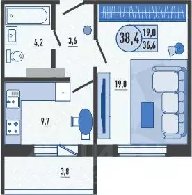 1-к кв. Орловская область, Орловский район, д. Образцово ул. Николая ... - Фото 1