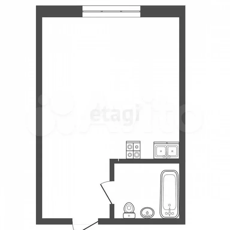 Квартира-студия, 20 м, 3/5 эт. - Фото 0