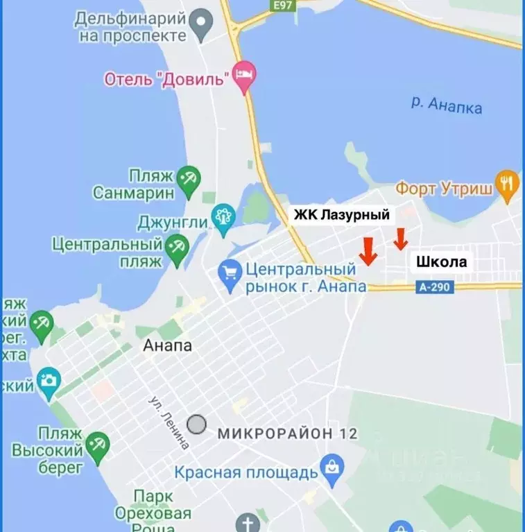 2-к кв. Краснодарский край, Анапа Крестьянская ул., 27к2 (52.0 м) - Фото 2