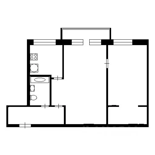 2-к кв. Крым, Алушта ул. Партизанская, 23 (47.3 м) - Фото 2