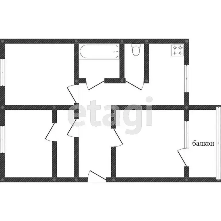 3-комнатная квартира: Миасс, улица Лихачёва, 22 (67.5 м) - Фото 1