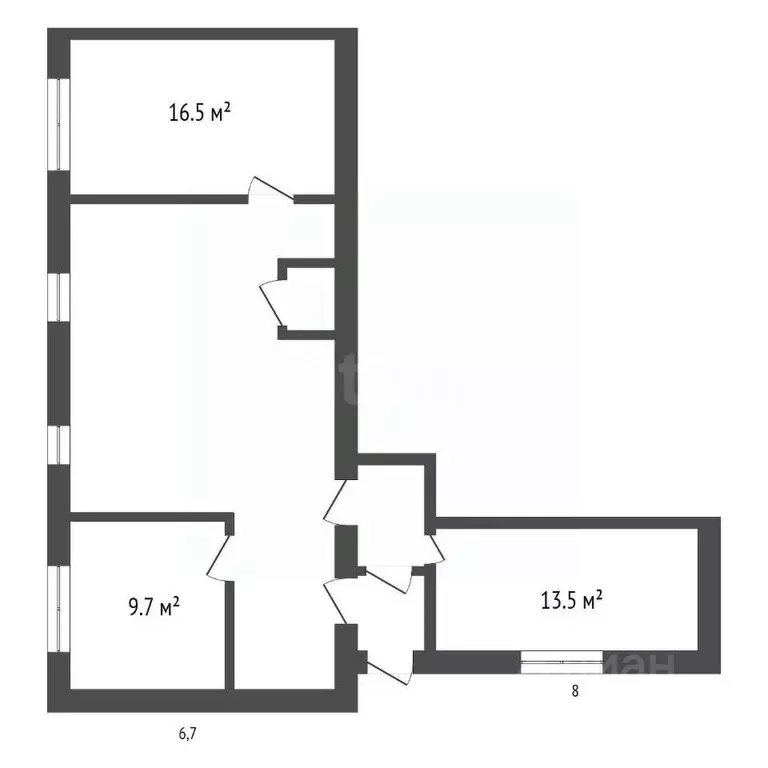Офис в Красноярский край, Сосновоборск ул. Ленинского Комсомола, 5 (87 ... - Фото 1