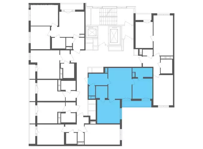 2-комнатная квартира: посёлок Шушары, Старорусский проспект, 3к1 (60 ... - Фото 2