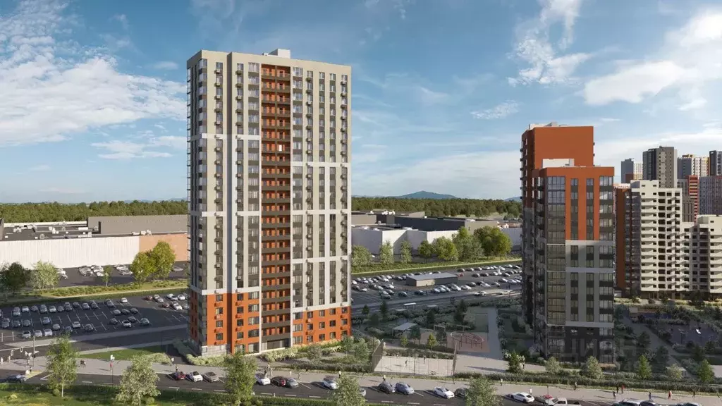 2-к кв. Самарская область, Самара АмГрад жилой комплекс (61.71 м) - Фото 2